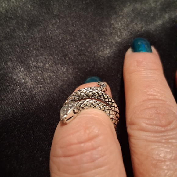 Sterling Silver 925 Snake Wrap Ring Sz.6 - Picture 7 of 10